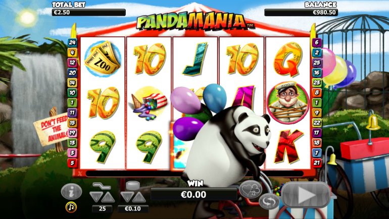 The slot machine Panda Mania 